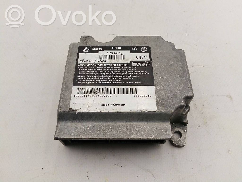 Fiat Grande Punto Airbag control unit/module 