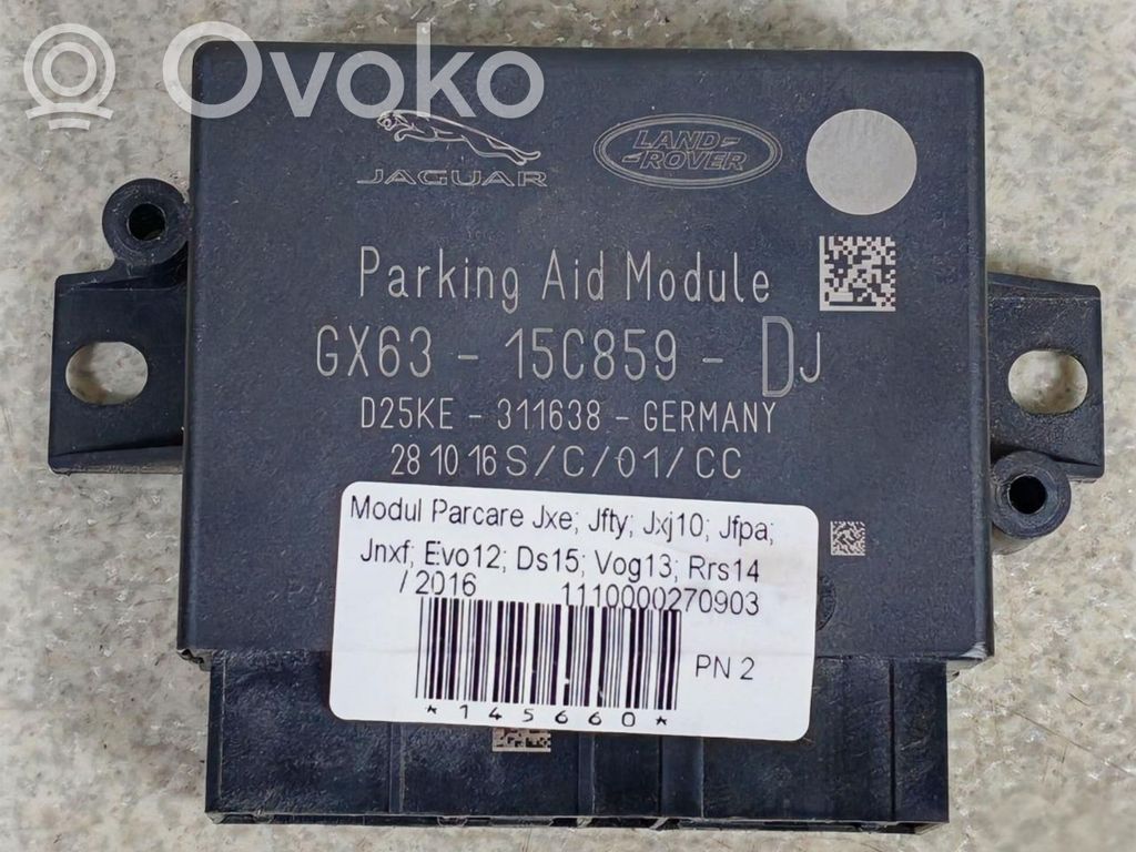 Jaguar F-Pace Parking PDC control unit/module 