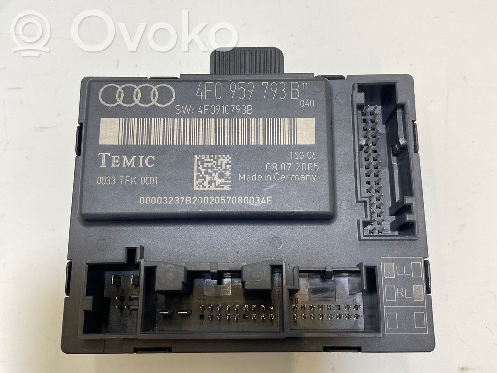 Unité de commande module de porte   4F0959793B,4F0910793B,0033TFK0001