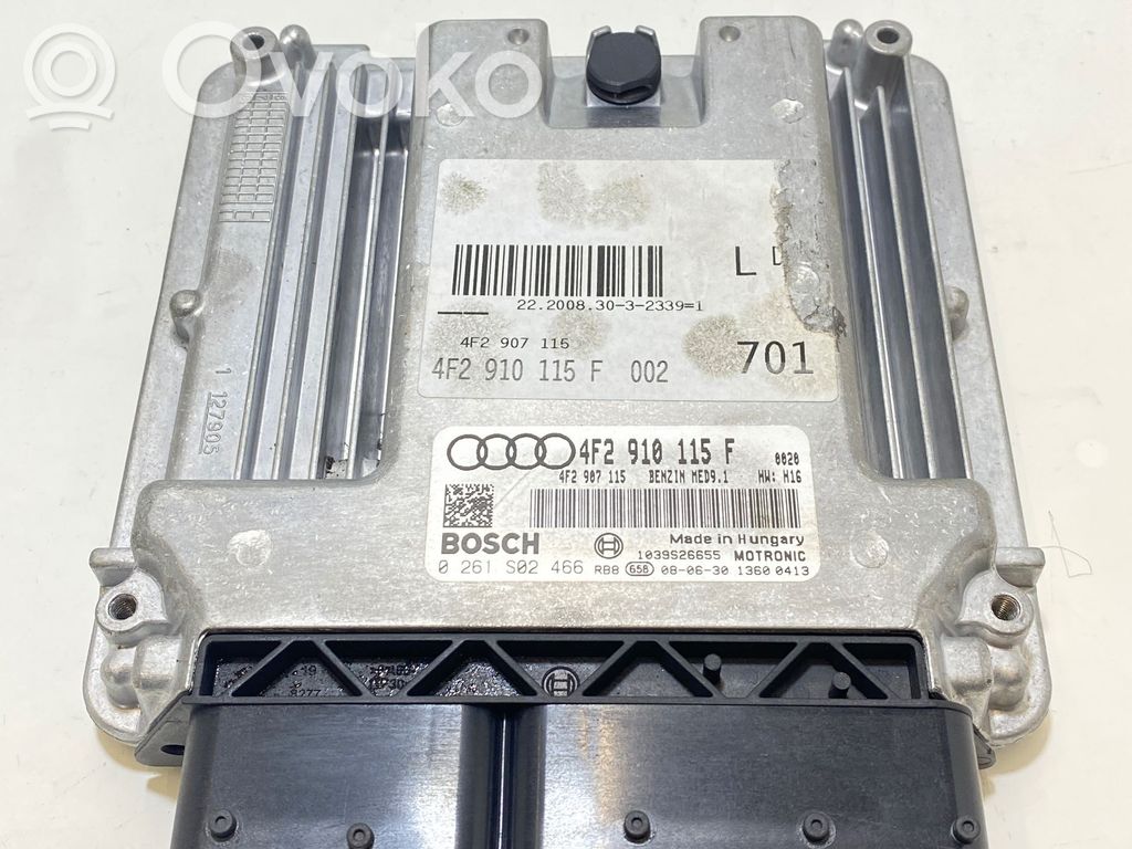 Engine control unit/module   4F2907115,4F2910115F,0261S02466