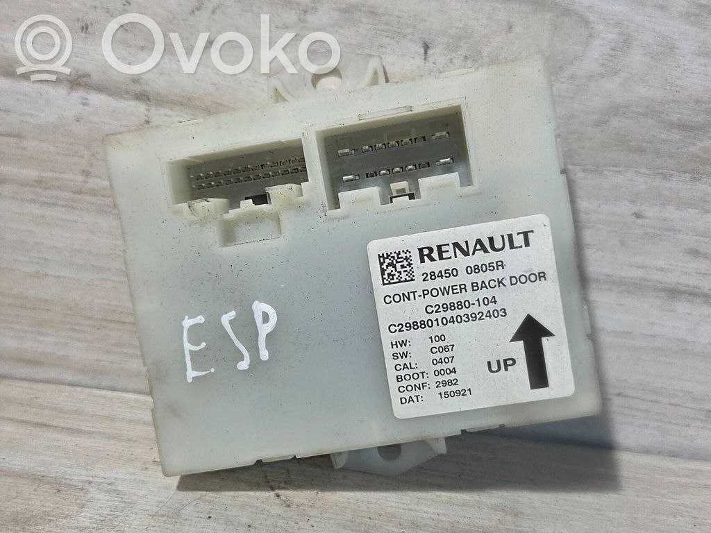Renault Espace V (RFC) Tailgate/trunk control unit/module 