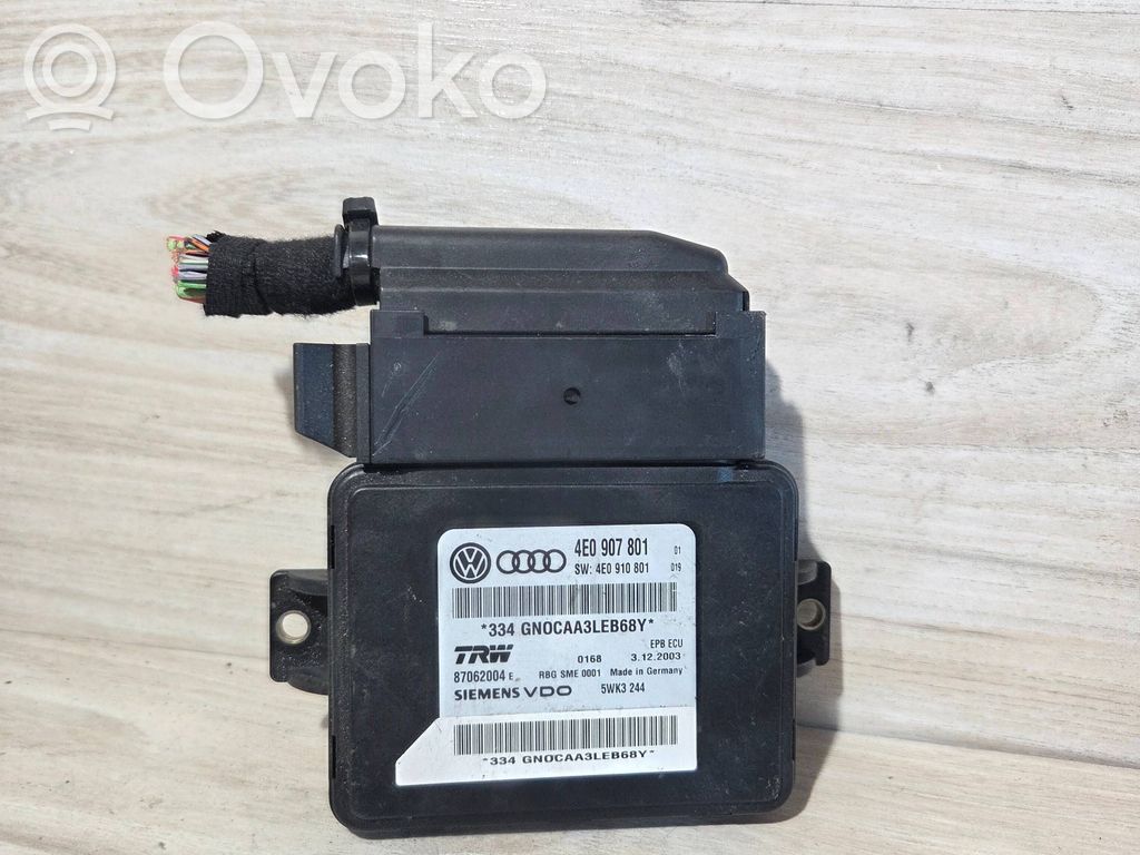 Hand brake control module   4E0907801,87062004,4E0910801,5WK3244