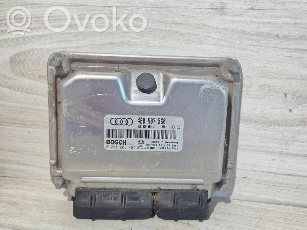 Audi A8 S8 D3 4E Engine control unit/module 