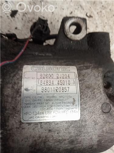 Ilmastointilaitteen kompressorin pumppu (A/C)   SR20DE,9801120857