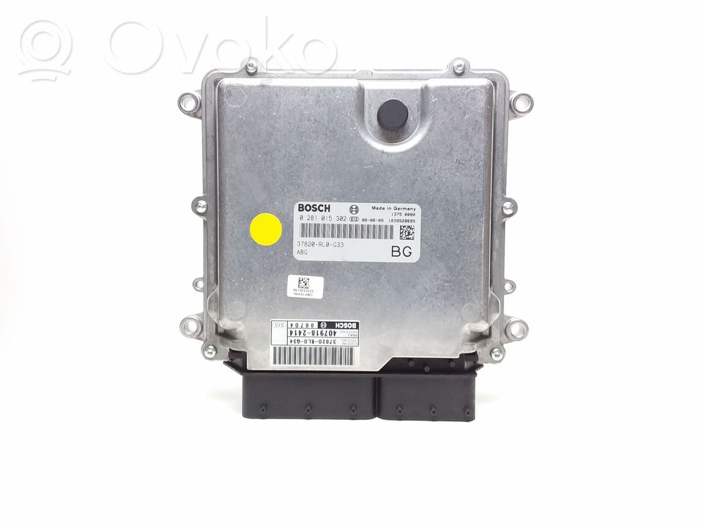 Engine control unit/module   0281015302,37820RL0G33,37820RL0G34