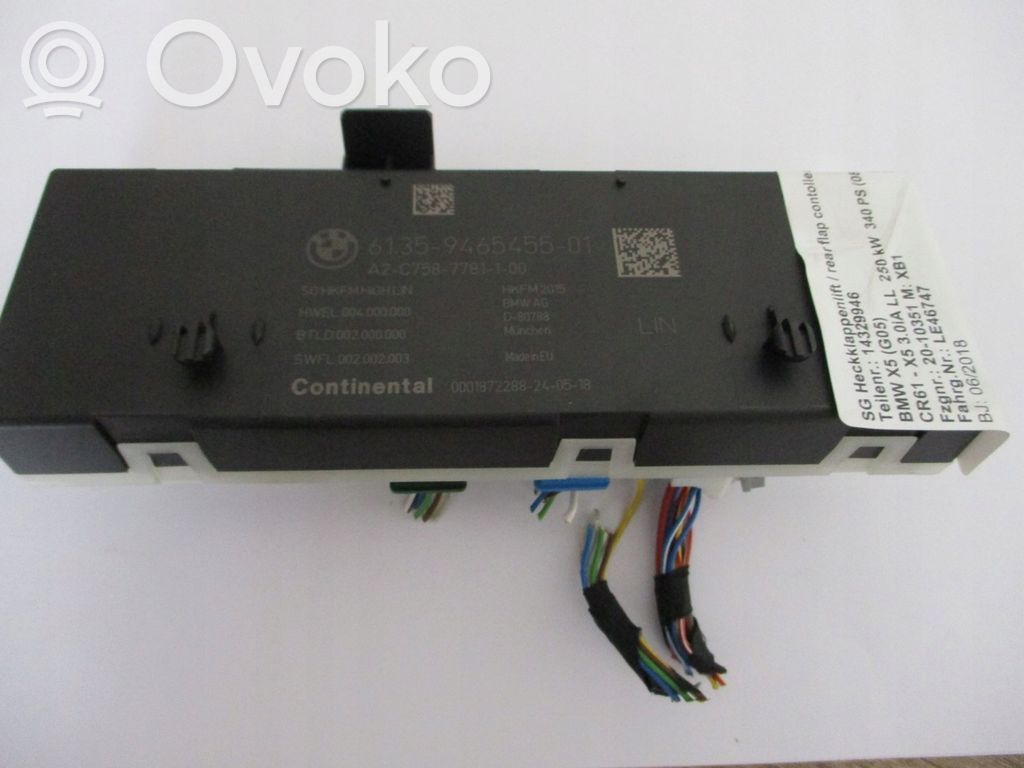 BMW X5 G05 Tailgate/trunk control unit/module 