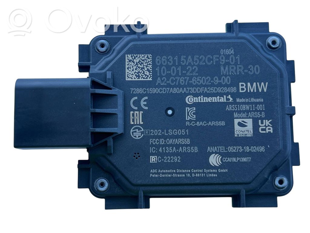 Sensor de radar Distronic   5A52CF9,66315A52CF9,66315A80820,5A54C26,5A80820,66315A54C26