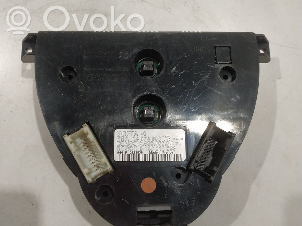 Peugeot 807 Climate control unit 