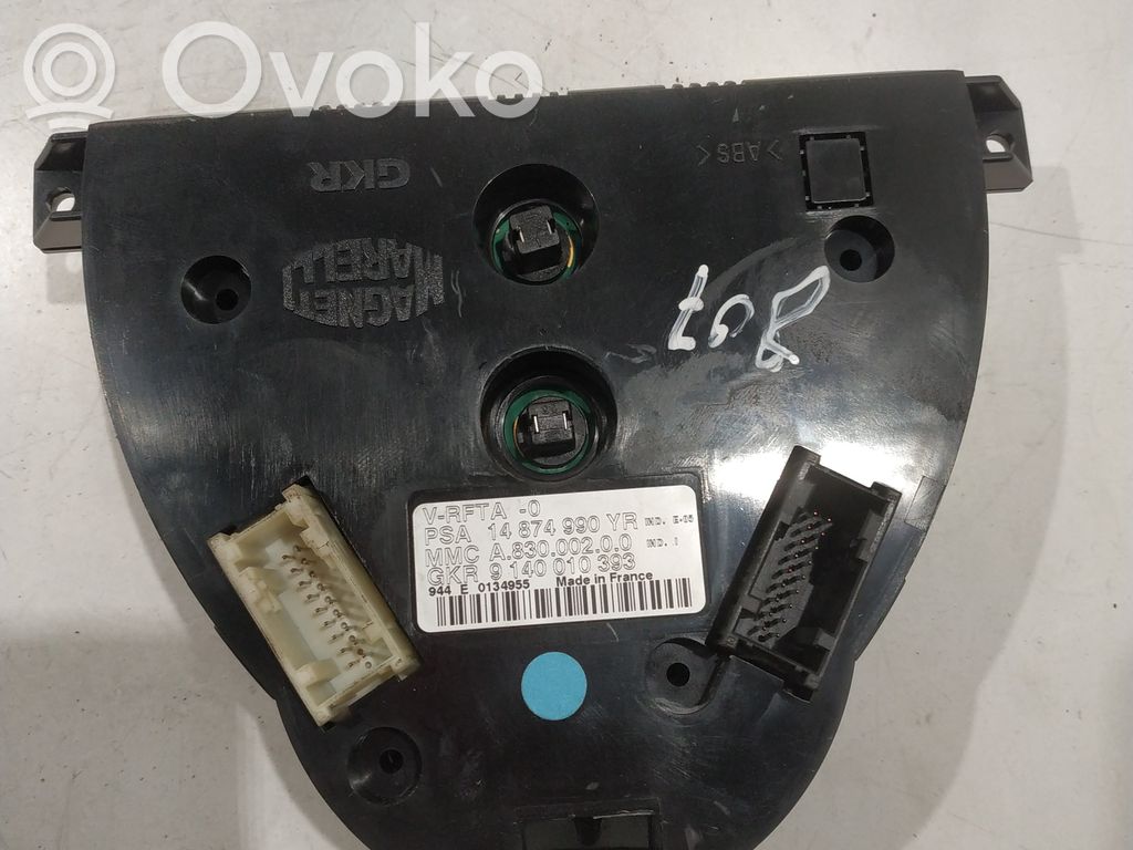 Peugeot 807 Climate control unit 