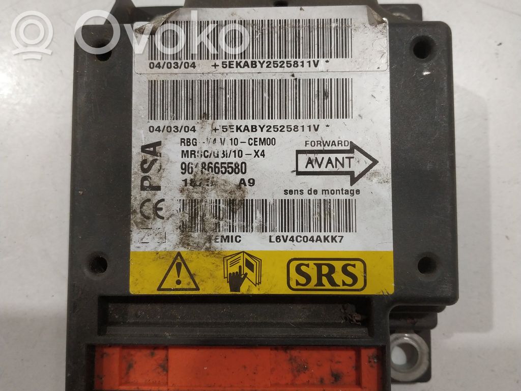 Airbag control unit/module   9648665580,1875A9,1875