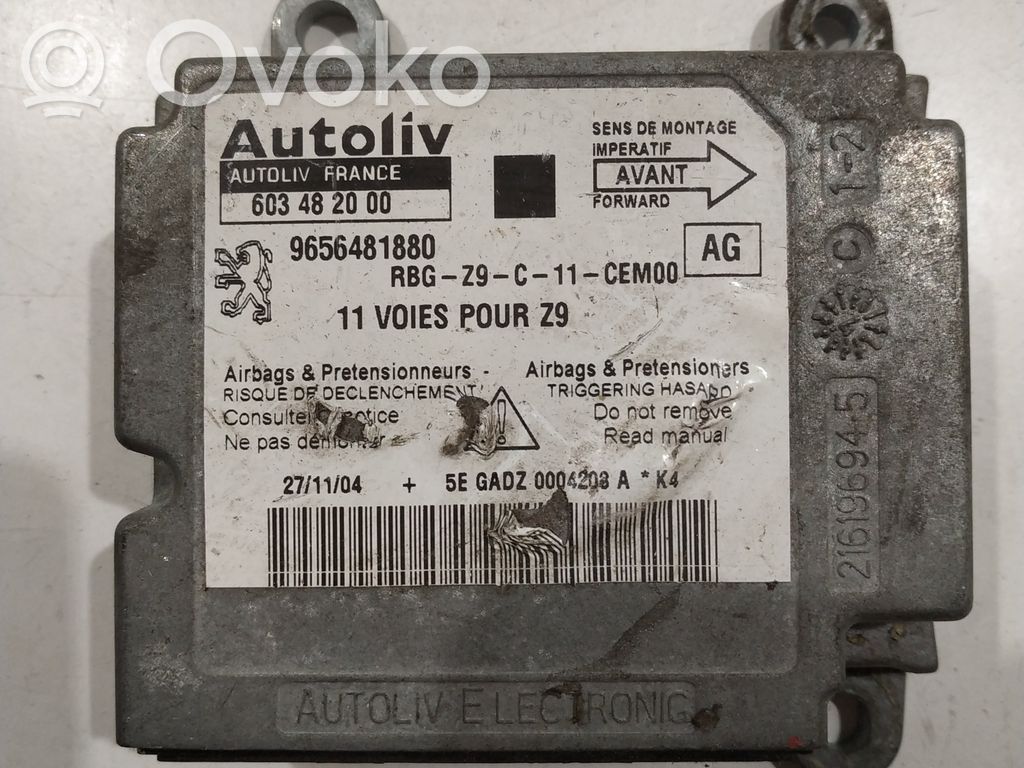 Peugeot 607 Airbag control unit/module 