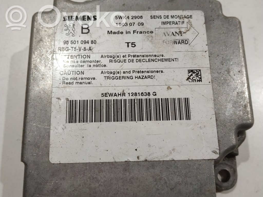 Peugeot 307 Airbag control unit/module 