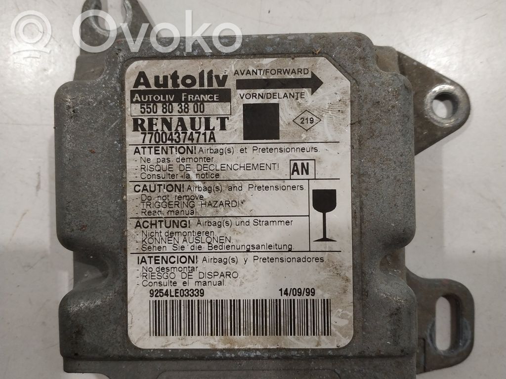 Renault Scenic I Airbag control unit/module 