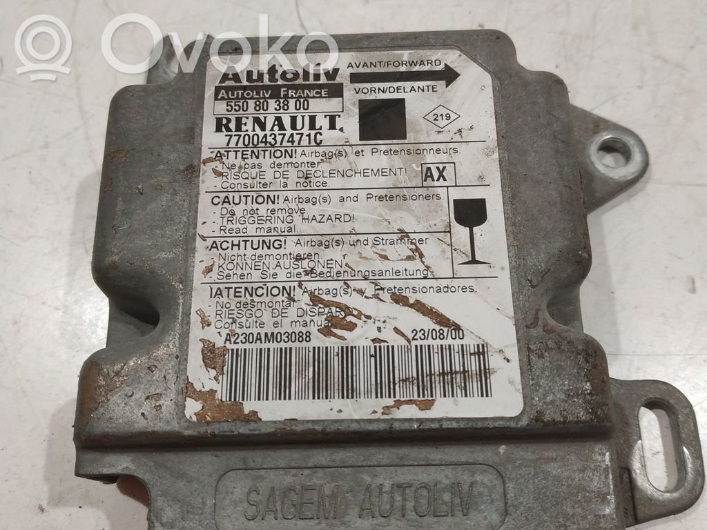 Renault Scenic I Airbag control unit/module 