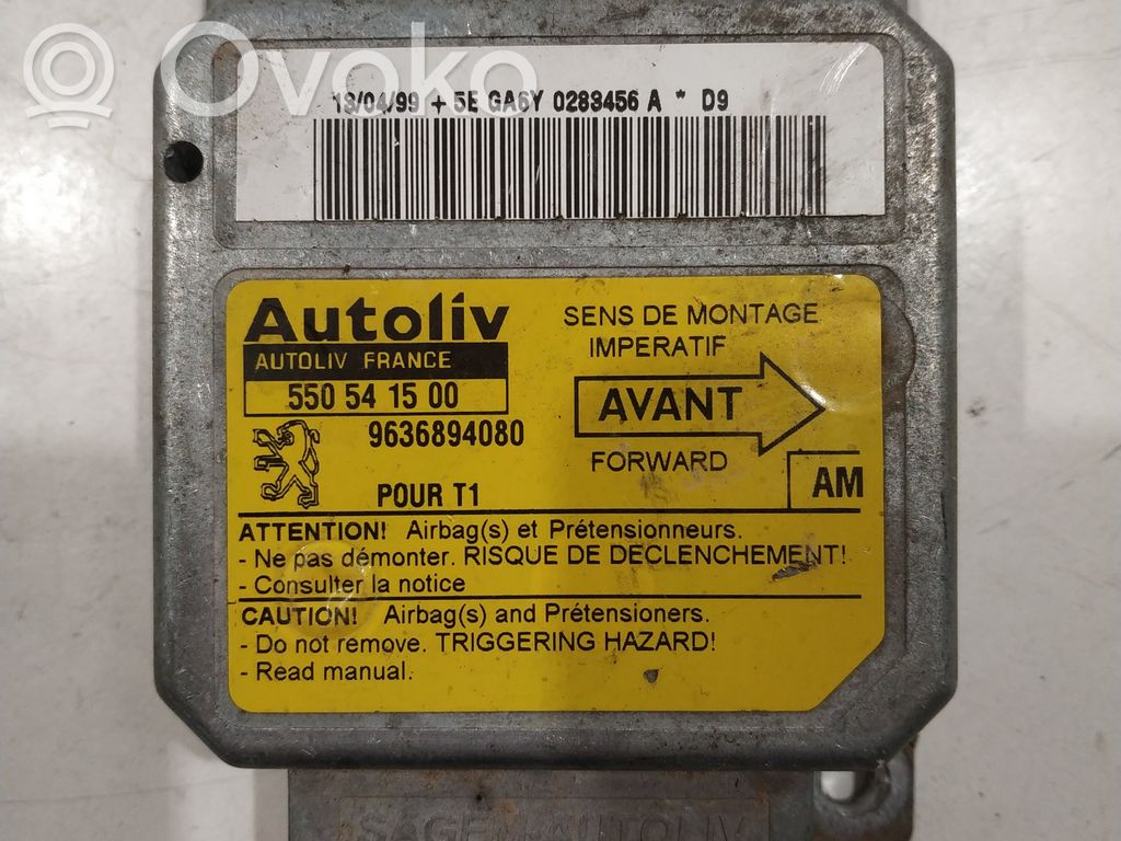 Peugeot 206 Airbag control unit/module 
