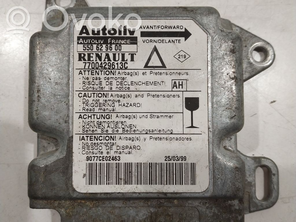Renault Laguna I Airbag control unit/module 