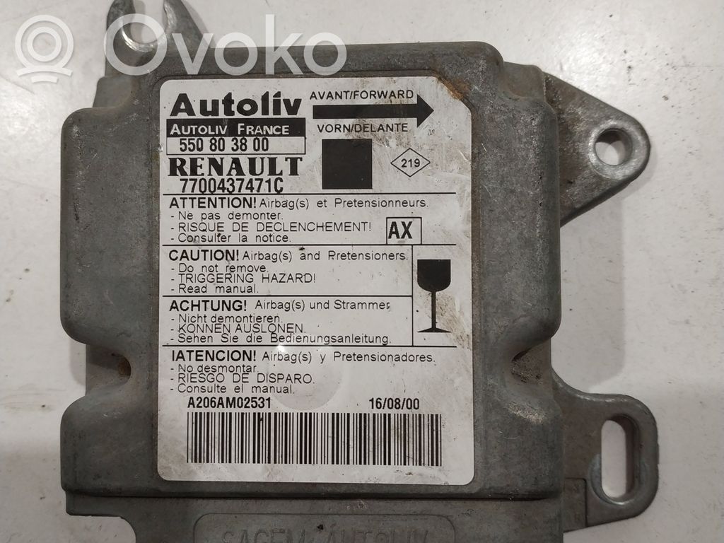 Renault Scenic I Airbag control unit/module 