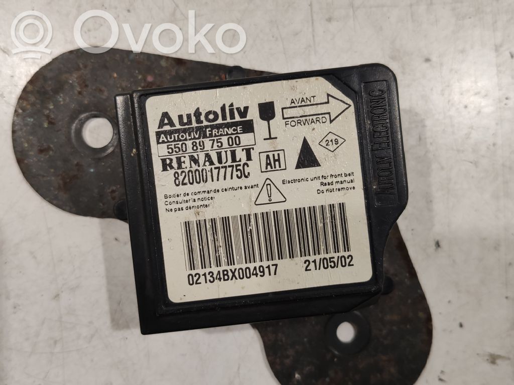 Renault Vel Satis Airbag deployment crash/impact sensor 