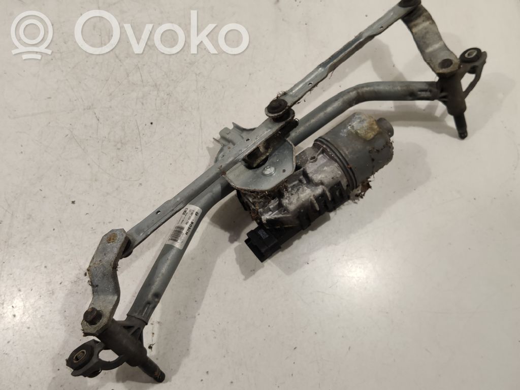 Peugeot 207 Mechanizm i silniczek wycieraczek szyby przedniej / czołowej 
