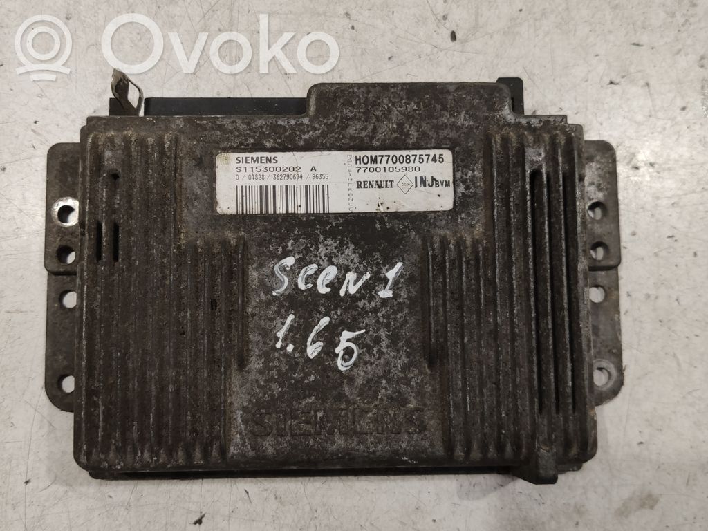 Engine control unit/module ECU   7700105980,S115300202