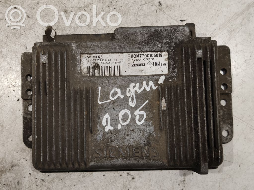 Engine control unit/module ECU   7700105985,S113722103B