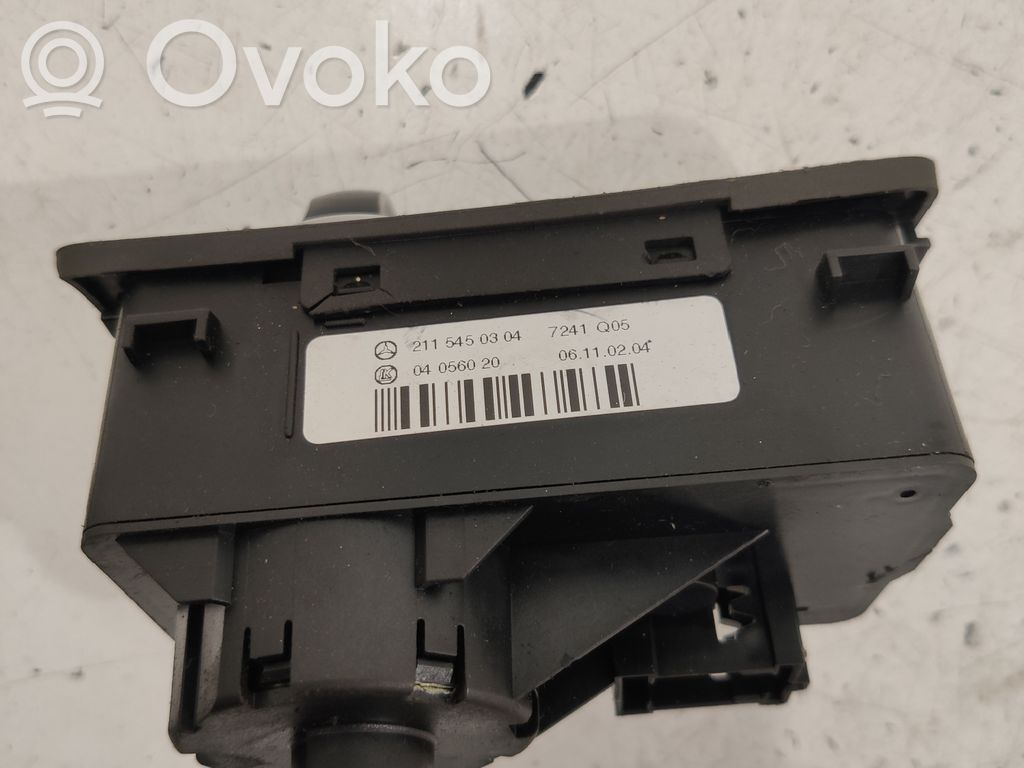 Mercedes-Benz E W211 Light switch 