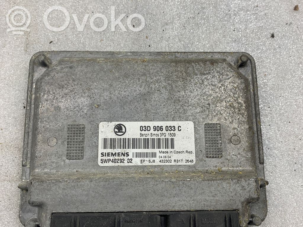Skoda Fabia Mk2 (5J) Sterownik / Moduł ECU 
