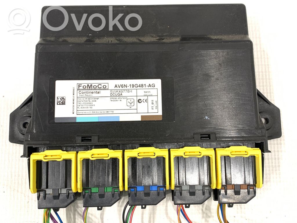 Module confort   AV6N19G481AG,5WK49778H