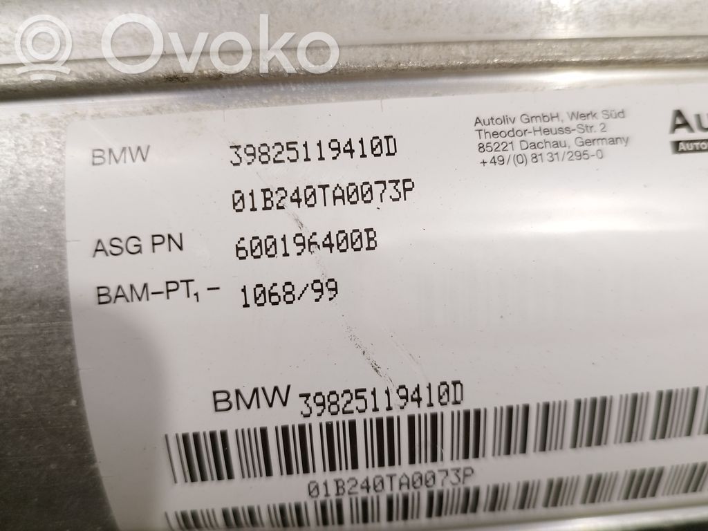 BMW 7 E65 E66 Airbag del pasajero 