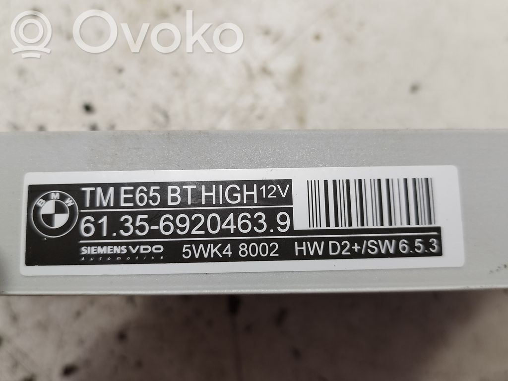 BMW 7 E65 E66 Unité de commande module de porte 
