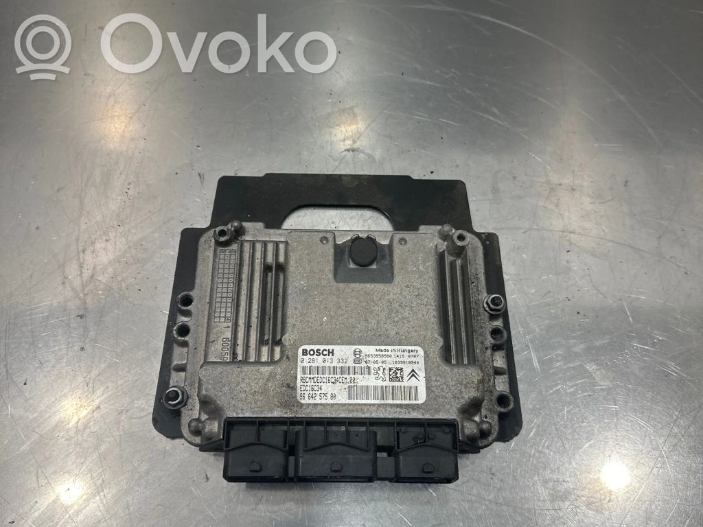 Engine control unit/module   9664257580,9653958980,0281013332