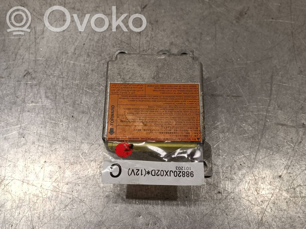 Sterownik / Moduł Airbag   98820JX02D,101203,FEJCE10Z030055