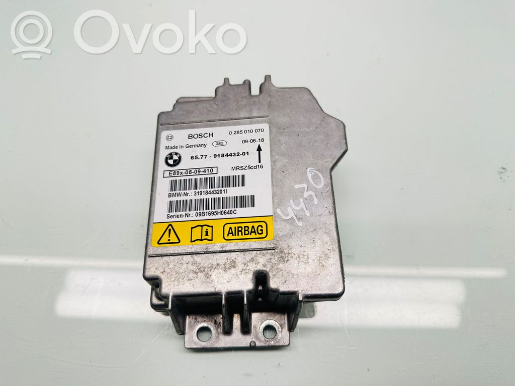 Unidad de control/módulo del Airbag   9184432,0285010070,MRSZ5C016,319184432011