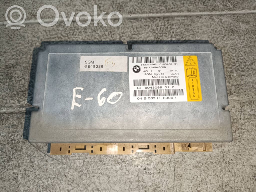 BMW 5 E60 E61 Airbag control unit/module 