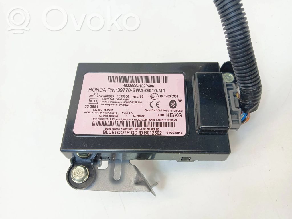 Модуль «Bluetooth»   39770SAAG010M1,1833606,183360WJ30P
