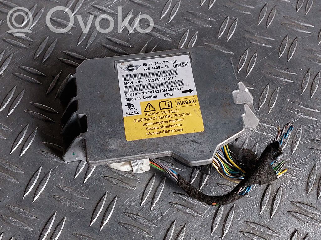 Mini One - Cooper Coupe R56 Airbag control unit/module 