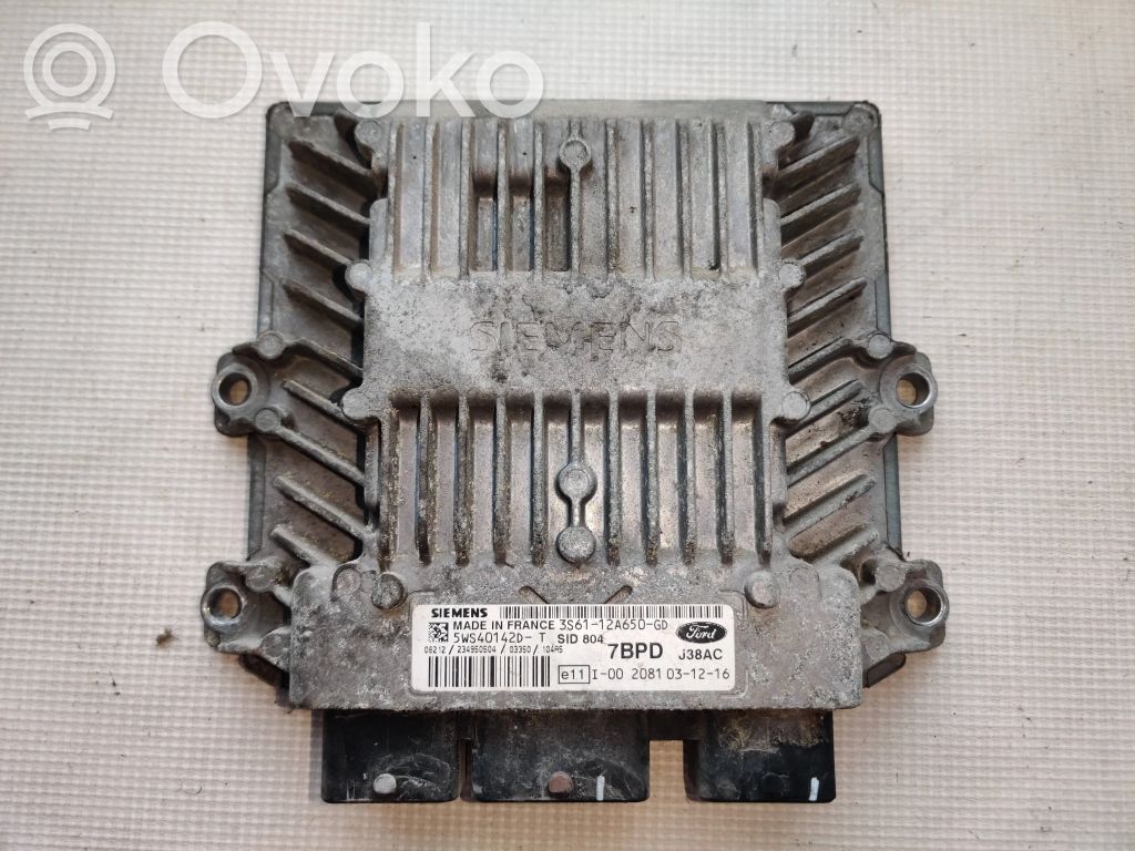 Engine control unit/module   3S6112A650GD,5WS40142DT