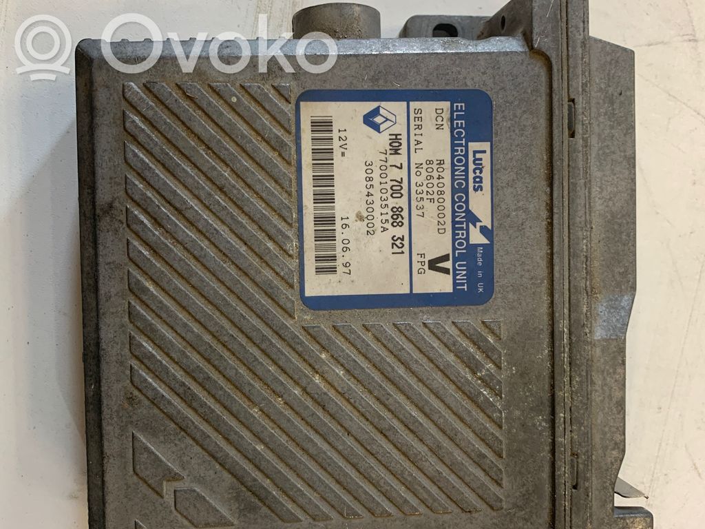 Engine control unit/module   3085430002,R04080002D,7700868321