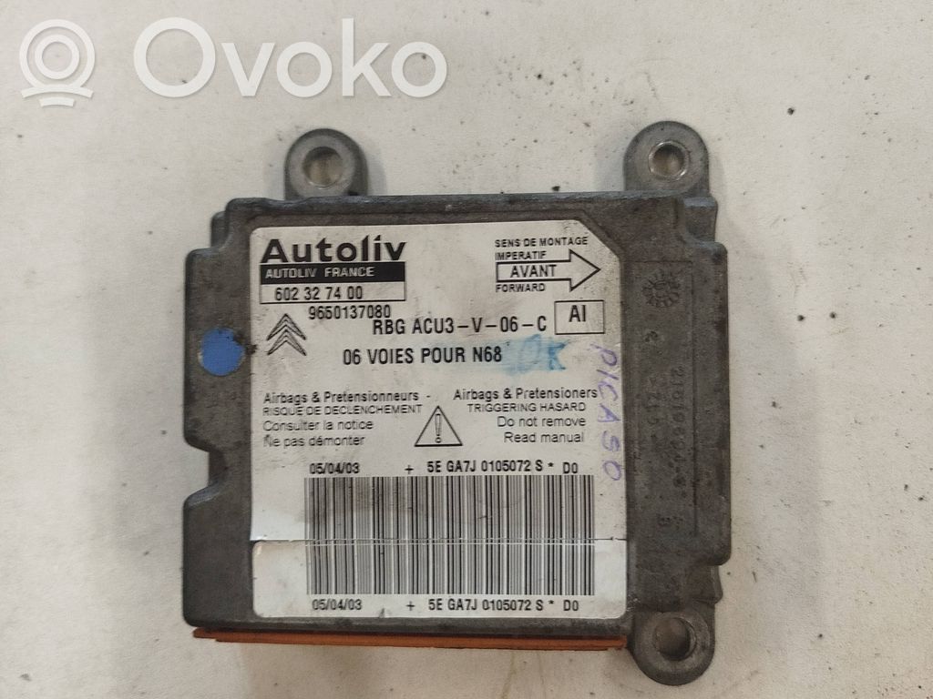 Citroen Xsara Picasso Airbag control unit/module 