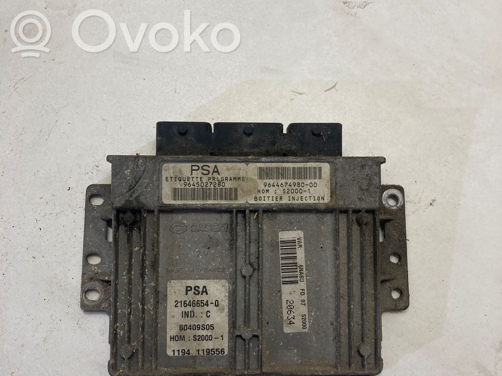Citroen Xsara Picasso Engine control unit/module 