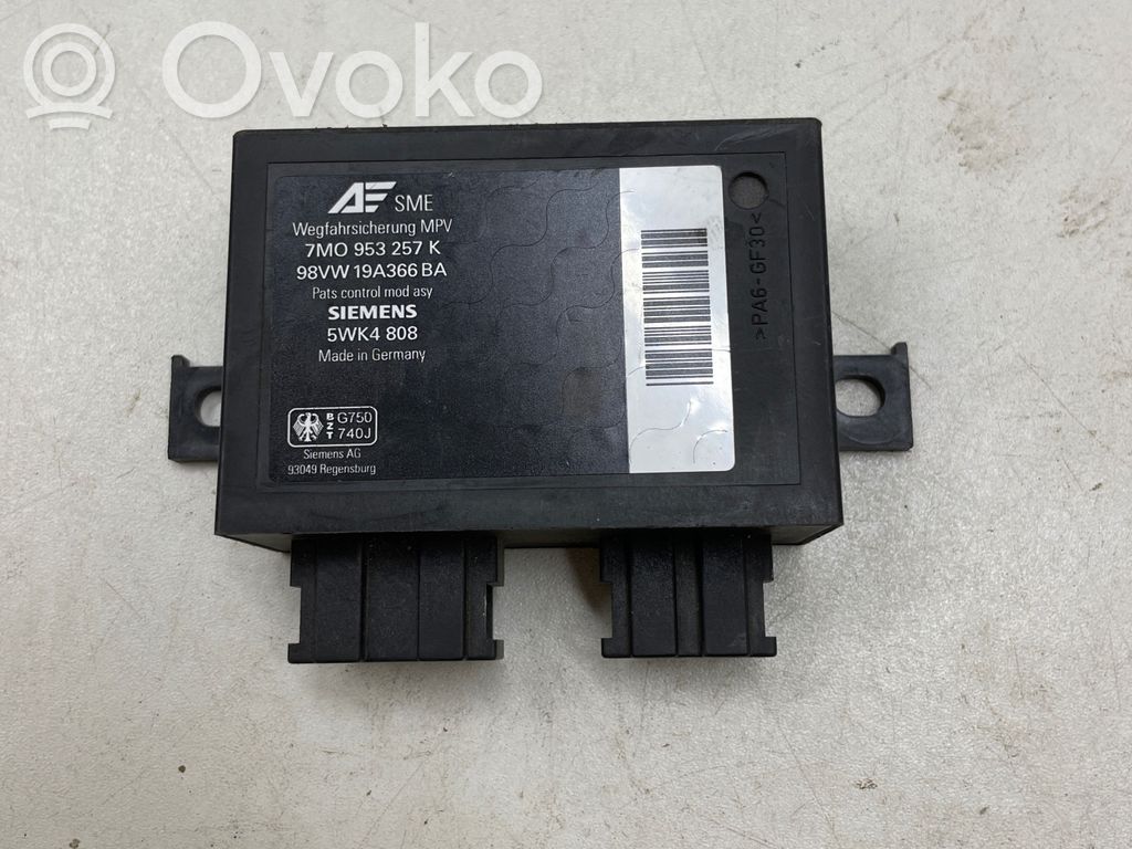 Immobilizer control unit/module   7M0953257K,5WK4808,5WK48086