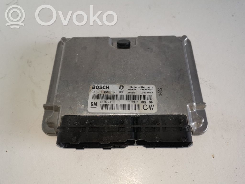 Engine control unit/module   0281001873,09136118