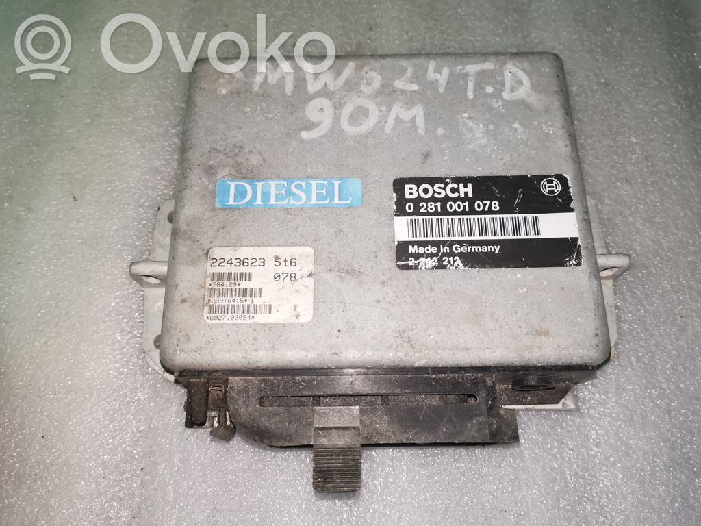 Engine control unit/module   0281001078,2243623,2242212