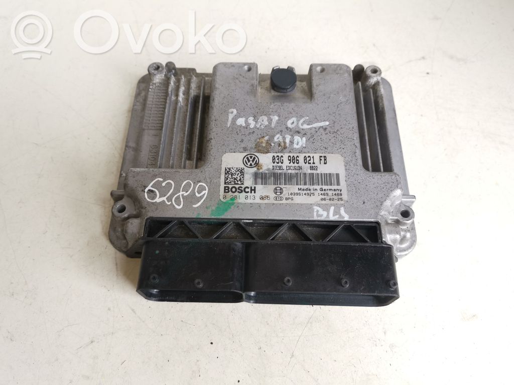 Engine control unit/module   03G906021FB,0281013086