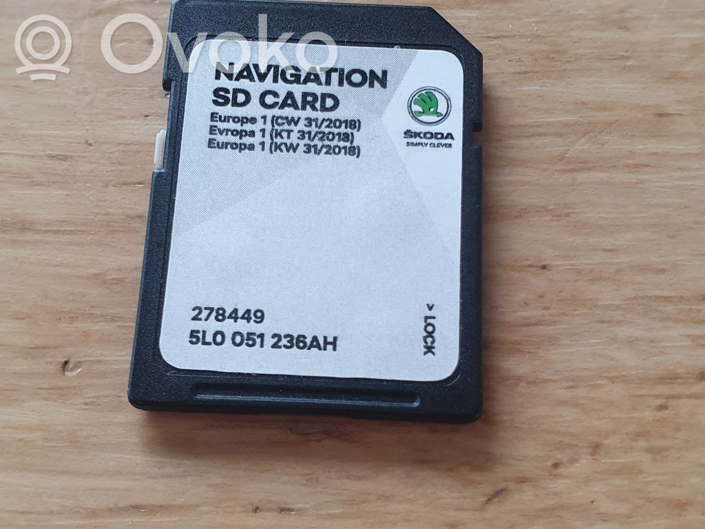 Navigation maps CD/DVD   5L0051236AH,MIB2