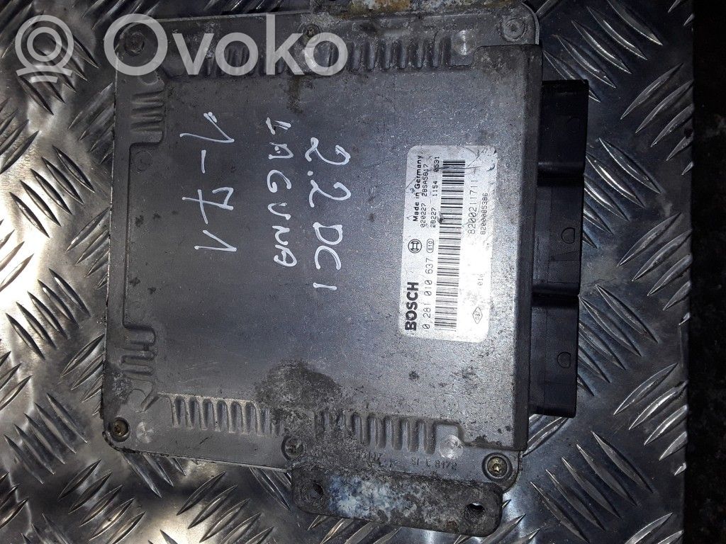 Engine control unit/module   0281010637,8200211711,8200085386