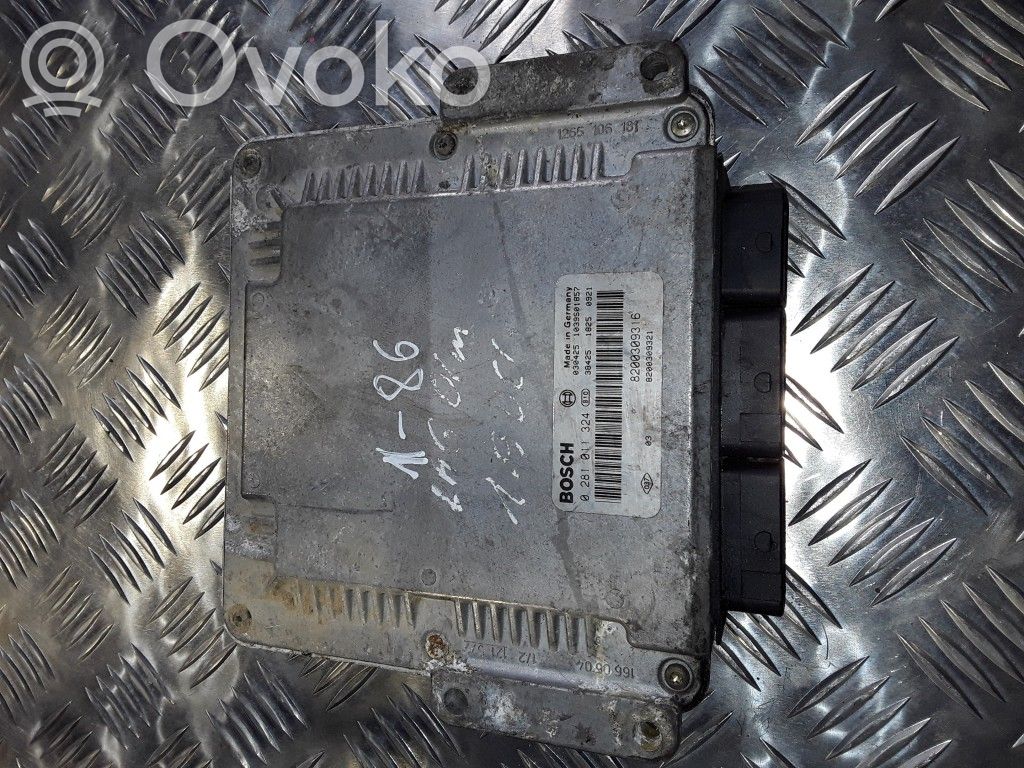 Engine control unit/module   0281011324,8200309316,8200309321