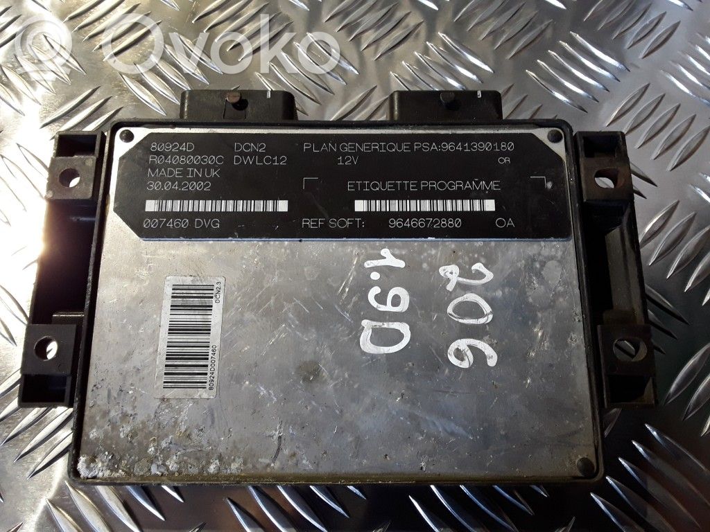 Engine control unit/module   9641390180,9646672880,80924D