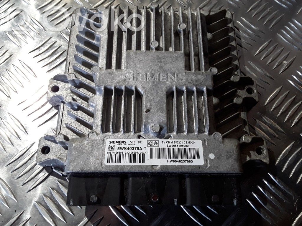 Engine control unit/module   5WS40379AT,SW9658198080