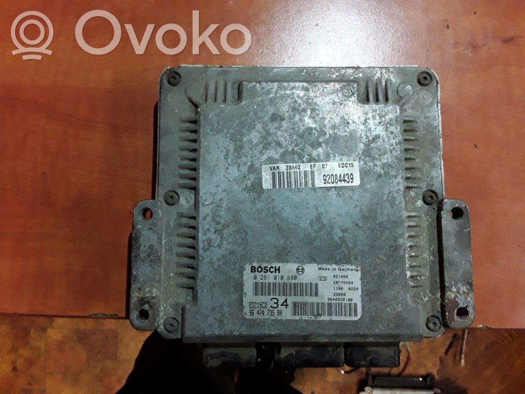 Engine control unit/module   0281010880,9647473580